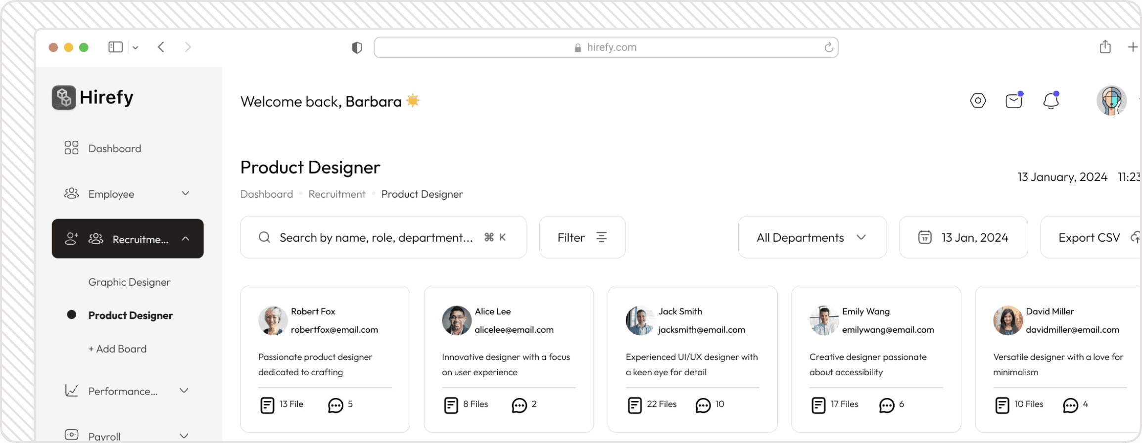 Resume Screening Dashboard